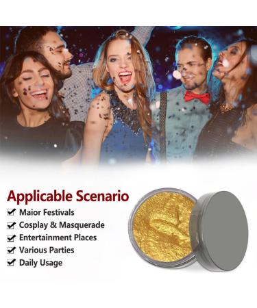 Temporary Gold Hair Color Wax for Men & Women - Easy Styling & Natural Look | Party Cosplay & Halloween - 4.23 oz - Buy Online on GoSupps.com