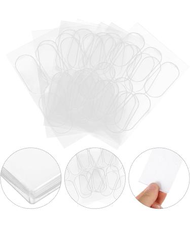 60pcs Transparent Silicone Ear Stickers | Cosmetic Ear Patch Makeup Tape | Invisible Earring Support for Women Men | 3.7x1.6cm - Buy Online on GoSupps.com