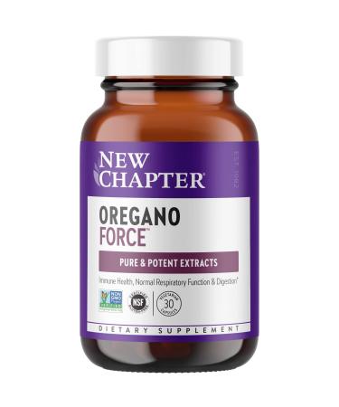 New Chapter Oregano Force for Immune Support with Supercritical Organic Oregano + Non-GMO Ingredients - Vegetarian Capsules, 30 Count