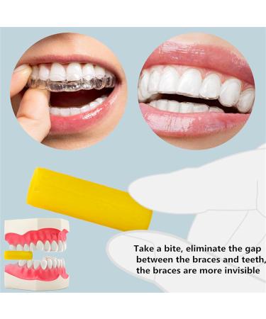 Buy YOUYA Dental Silicone Orthodontic Tooth Aligner Chewies - 6 Pack Cute Grip Handle for Invisible Braces | 3 Flavors - Pink Orange Series - Buy Online on GoSupps.com