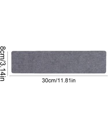 Huwen Water-Absorbing Stone Tray - Fast Drying Non-Slip Diatomite Coatings | Bathroom & Kitchen Soap Bowl Toothbrush Holder Coasters - Dark Gray 30x8cm - Buy Online on GoSupps.com