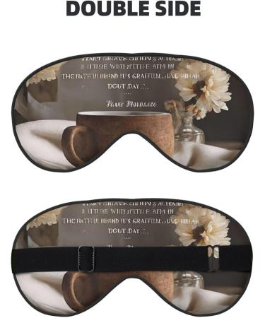 Sleep Mask Eye for Men & Women - Reusable Soft Blackout Eye Masks for Better Sleep Travel & Gifts - Inspirational Quotes - Buy Online on GoSupps.com