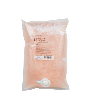 McKesson Body Wash and Shampoo Refill Bag Apricot Scent 2000 mL 1 Count