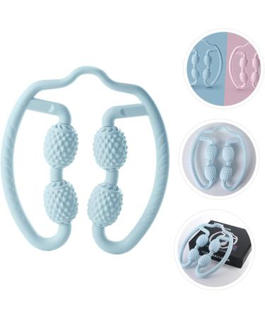 Healeved Yoga Massage Device - Self-Massage Roller for Neck Back & Trigger Points | Shiatsu Neck Massager | TPE 25x22x5cm Blue - Shop Now! - Buy Online on GoSupps.com