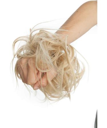 Tousled Hair Extensions Scrunchie - Brown Blonde to Bleach Blonde Ombre Ponytail Wig - Buy Online on GoSupps.com