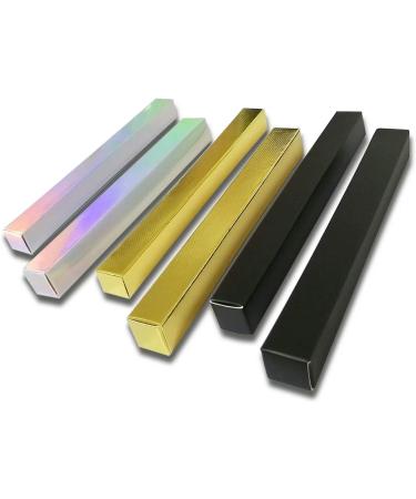 ANZKA 50 Pcs Twist Pen Packaging Boxes - Silver Holographic Eyeliner & Cuticle Oil Wrapping Box - Buy Online on GoSupps.com