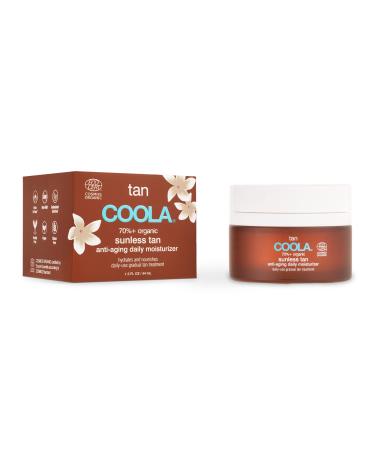 COOLA Organic Sunless Self Tanner Face Moisturizer Dermatologist Tested Anti-Aging Skin Care Vegan and Gluten Free 1.5 Fl Oz