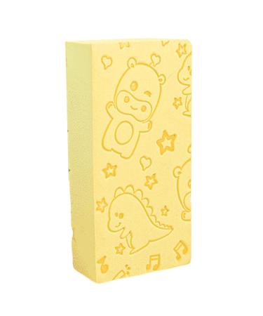 Kids Sponge Bath - Soft and Absorbent Cartoon Cleaning Sponge Kids Bathing Sponge | Soft and Absorbent Cartoon Cleaning Sponge Reusable Natural Kids Bath Sponges for Delicate Skin Shower Yellow