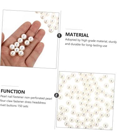 STOBOK 150 Sets Handmade Design Mini Buttons Accessories Studs Decorative DIY Materials Embellishment - Buy Online on GoSupps.com
