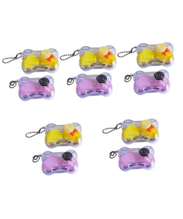 Solustrie 10 sentences contact lens container Small plastic container Contact case contact case contacts case portable storage box invisible box container travel bracket
