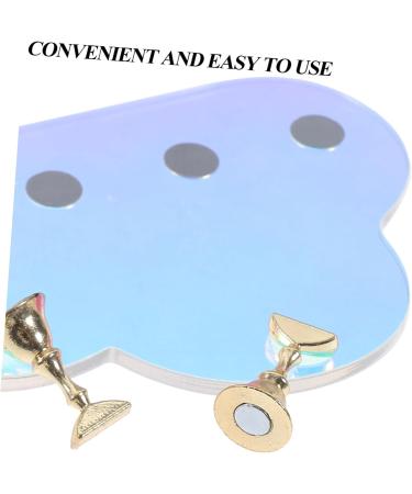 FOMIYES 1 Set Nail Tools Fake Nails Display Holder Nail Stand for Press on Nails Press on Nails Display Holder Press on Nails Stand with Base Nail Display Stand Acrylic Aurora Symphony - Buy Online on GoSupps.com