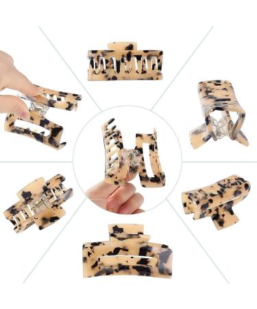 Vogely 1 Piece Acetic Acid Hair Claws Women Simplicity Hair Clip Fashion Elegant Headdress Marble Texture Hair Parts Style E Pattern Green - Buy Online on GoSupps.com