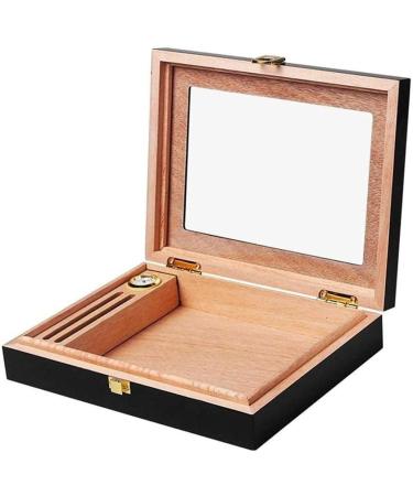 Cigar Box Cedar Wood Display Windows Cigar Humidor Mini Portable Piano with Display Box Cigar Humidor Decorative Box - Buy Online on GoSupps.com