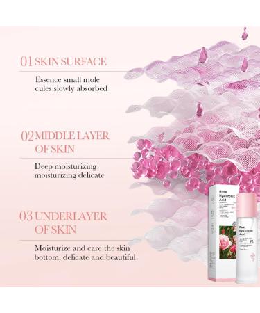 Rose Toner for Face Rose Water for Face with 98% Rose & Hyaluronic Acid Moisturizing Toner Vegan Rose Water for Women Korean Toner Skincare Nourishing - Buy Online on GoSupps.com