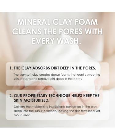 Fleuri - Mineral Clay Foam - Gentle Face Cleanser Face Wash Daily Facial Cleanser for Sensitive Skin Moisturizing Face Wash for Normal to Dry Skin Made in Japan 3.5 fl oz 100g - Buy Online on GoSupps.com