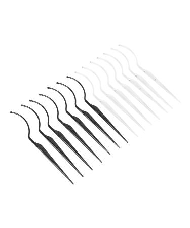 14Pcs False Eyelashes Display Stick Set - Eyelash Applicator & Extension Support Tools for Grafting Effect - Ideal for Eyelash Salons (Black & Clear - Buy Online on GoSupps.com