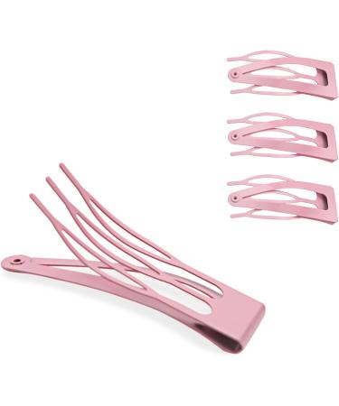 Mbsomnus 18-Piece Double Grip Snap Hair Clips in Pink - Metal Barrettes for Women and Girls | Hair Styling Salon Accessories - Buy Online on GoSupps.com