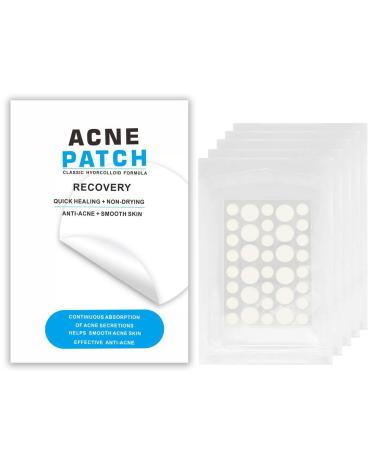 Rpanle Acne Patches 180 Pcs Pimple Patches Hydrocolloid Dressing Cover Dots for Spots Pimple Patches Effectively Calms & Relieves Acne Facial Care (12mm&8mm) style A