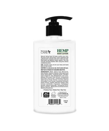 Hydrating & Nourishing Hemp Body Lotion - 13.5 Fl Oz | Personal Care - Buy Online on GoSupps.com