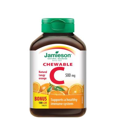 Jamieson Vitamin C Orange 500mg 120 Tablets