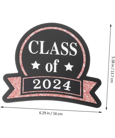 TOPBATHY 5 Packs Graduation Card Vase Tag Party Supplies Labels Flower Arrangement Ornaments Graduation Cake Decoration Graduation Cake Decors Cake Picks Paper Cup Flower Container Wooden Golden 16.00X13.70X0.10CM - Buy Online on GoSupps.com