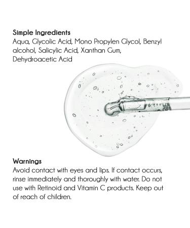 Pure Vitamin C Facial Serum - Anti-Wrinkle Anti-Acne Dark Spot Correcting with Salicylic & Glycolic Acids | 7.5% AHA | oz - Buy Online on GoSupps.com