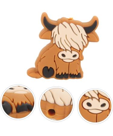 EXCEART 20 Pcs Silicone Animal Beads Cartoon Baby Toy - Light Brown - 2.8x2.7cm - Buy Online on GoSupps.com