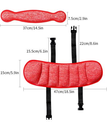 KAKIBLIN Adjustable Toddler Car Seat Head Support Band - Red | Safety Carseat Straps Cover for Neck Relief - Buy Online on GoSupps.com