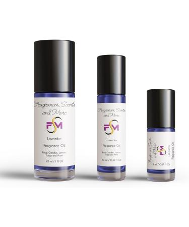 Lavender Perfume/Body Oil - 3 Bottles 0.33 Fl Oz Glass Roll On (10ml) 0.33 Fl Oz (Pack of 3) - Buy Online on GoSupps.com