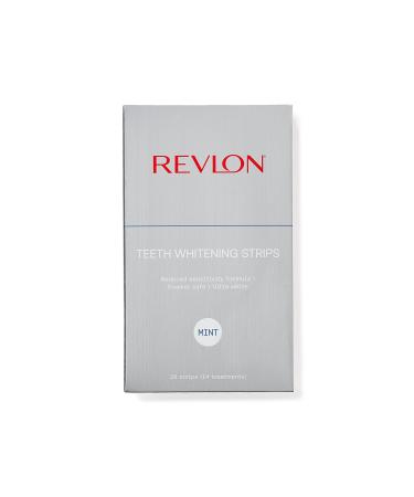 New Revlon Mint Flavored Teeth Whitening Strips | Reduced Sensitivity Formula Instant Whitening in 30 Minutes | 14 Treatments