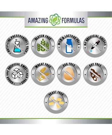 Amazing Formulas Folic Acid 5000 Mcg per Serving | Tablets Supplement | Non-GMO | Gluten-Free | Made in USA (1 Pack | 240 Count) - Buy Online on GoSupps.com
