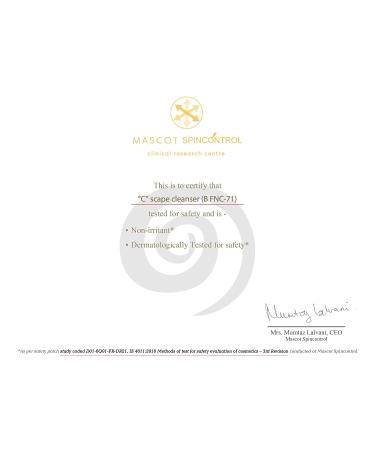 FCL 2% Vitamin C Face Wash - Gentle Exfoliating Cleanser for Brightening & Dark Spots | 200ml - Buy Online on GoSupps.com