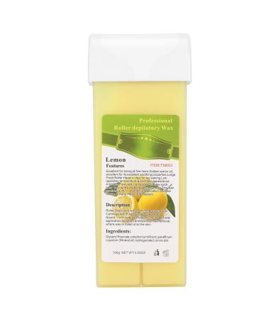 Wax roller for large -scale body hair removal easy -to -use hair removal at home for professional results secure and mild (lemon)
