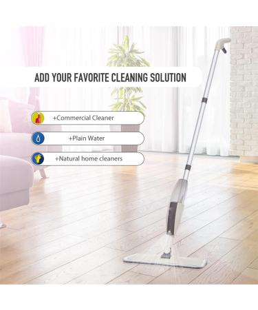 Floor Cleaning Type Flat Mop Dust Mop Spray Floor Pads 360 Degree Handle for Home Kitchen Laminate Wood Ceramic Tiles Floor Cleaning - Buy Online on GoSupps.com
