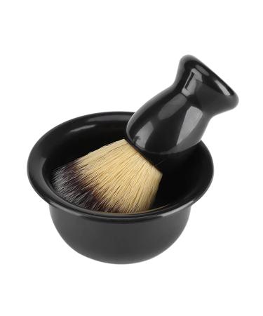 3 PCS Professional Men's Shaving Set - Brush Stand & Bowl | Perfect Father's Day & Birthday Gift in Black - Buy Online on GoSupps.com