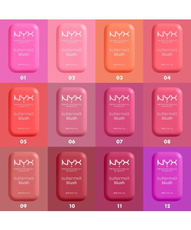 NYX PROFESSIONAL MAKEUP - Blush en Poudre enrichi en beurre de mangue beurre d'amande & beure de karit - Texture Fondante - Formule Vegan - Buttermelt Blush Teinte : U Know Butta - Buy Online on GoSupps.com