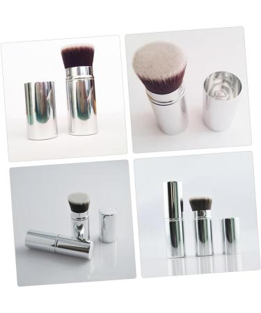 minkissy Retractable Makeup with Cover Cosmetic Applicator Foundation Brush Retractable Blush Brush Makeup Tool Retractable Powder Brush Makeup Supplies Artificial Fiber Telescopic - Buy Online on GoSupps.com