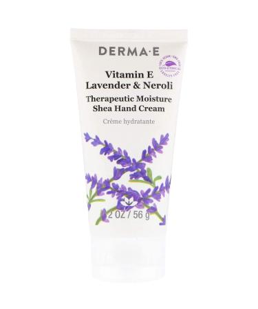 Derma E Therapeutic Moisture Shea Hand Cream Vitamin E Lavender & Neroli 2 oz (56 g)
