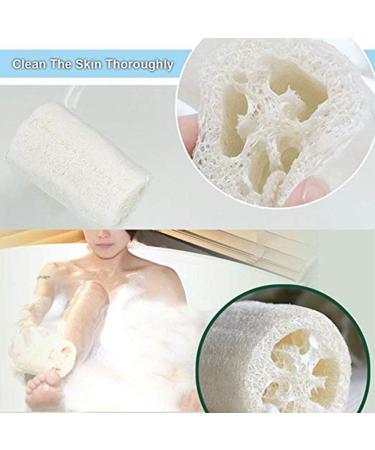 6 Pack 100% Natural 4 inch Loofahs - Exfoliating SPA Scrubber for Skin Care | Best Luffa Body Scrub Sponge to Remove Dead Skin - Buy Online on GoSupps.com