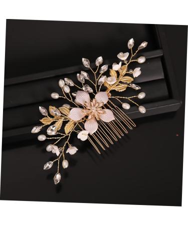 Beaupretty the pearl hair comb Bridal Flower Hair Comb Wedding Headpiece Wedding Flower Hair Comb bridal leaf flower hair crystal headpiece bride the flowers Metal flower Flowers - Buy Online on GoSupps.com