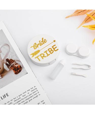 Bride Tribe Round Case For Contact Lens Kit Storage Box with Mirror Printed - Buy Online on GoSupps.com