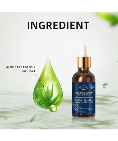 Soug Liquid Solution Serum - Anti-Aging Face & Neck Serum for Wrinkle Reduction | Smooth Fine Lines | 1 Fl Oz - Buy Online on GoSupps.com