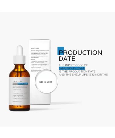 Dr. Pure Caffeine Solution 5% EGCG Eye Contour Serum - Reduce Puffiness & Dark Circles | Hydrating Formula with Hyaluronic Acid - 2 Fl Oz - Buy Online on GoSupps.com
