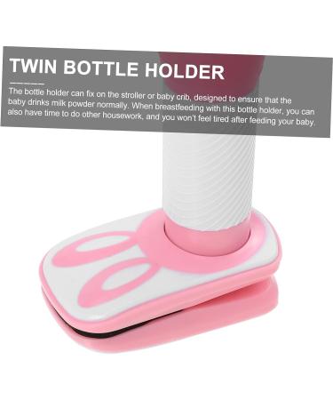 Hohopeti Feeding Stand Bottles for Babies Hands Free Bottle Holder Bed Frame Brackets Crib Bottle Holder Self Feeding Bottle Holder Rotating Baby Bottle Rack Twin Bottle Holder Bedstead Abs - Buy Online on GoSupps.com