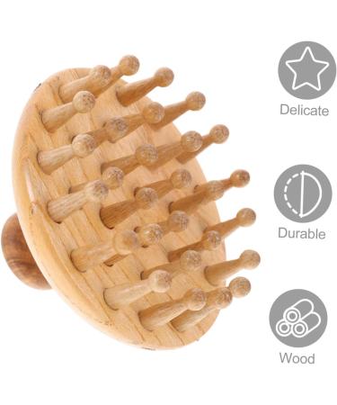Healvian 3ST Massage Comb - Portable Wooden Shampoo Brush for Professional Hair Care | Comfortable Hand Massage Hairbrush - Buy Online on GoSupps.com