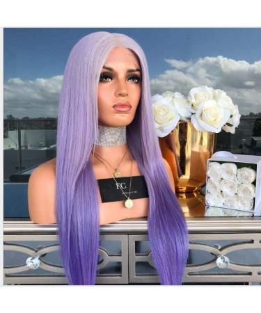 BGHJUE African Purple Long Straight Synthetic Wig - Heat Resistant Hair for Black Women - Buy Online on GoSupps.com