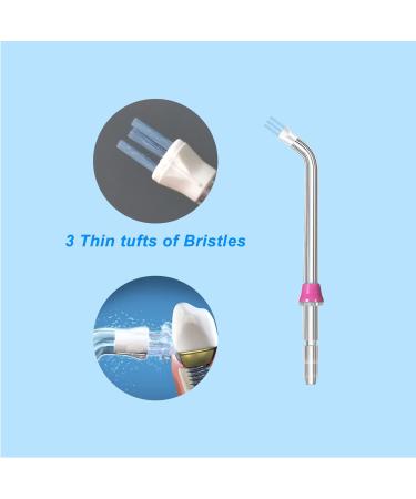 Flosser Replacement Tips for Waterpik Water Flosser Plaque Seeker Replacement Tips Compatible with Waterpik Water Flossers and Other Brand Oral Irrigators Plaque Remove Brisles Tips(6-Pack) 6 Plaque Seeker Tips - Buy Online on GoSupps.com