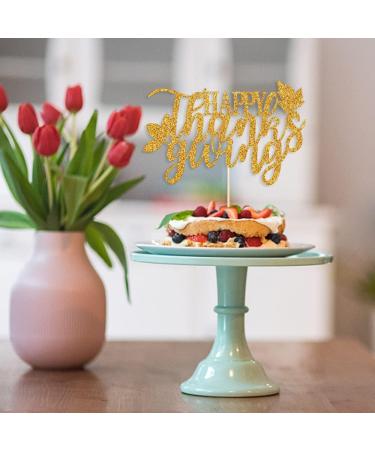 Qertesl 25PCS Thanksgiving Cupcake Toppers Turkey Maple Pumpkin Fall Themed Cake Topper Thanksgiving Party Cake Decorating Harvest Season Cake Decorating Cupcake Dessert Picks Gold4 - Buy Online on GoSupps.com