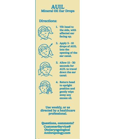 Auil - Mineral Oil Ear Drops 1.01 fl oz - Pharmaceutical Grade Natural Ear Care for Dry Irritated Ears No Harsh Additives or Preservatives - Pipette Dropper Lid Included - Buy Online on GoSupps.com