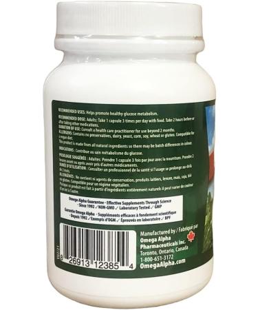 Omega Alpha Glucolizer-Glucose Balancer-Helps promote healthy glucose metabolism 90 Veg Capsules - Buy Online on GoSupps.com